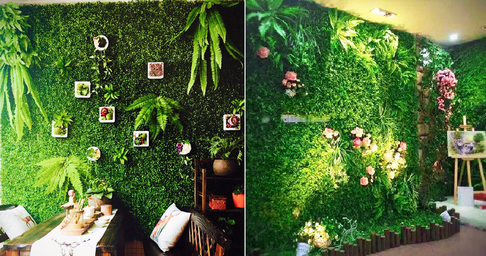 artificial grass wall