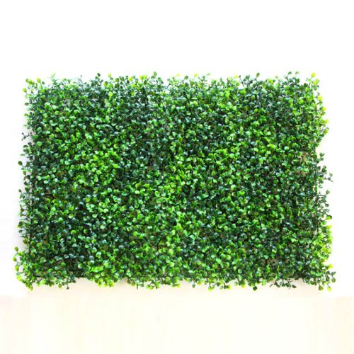 Artificial boxwood hedge wall panels